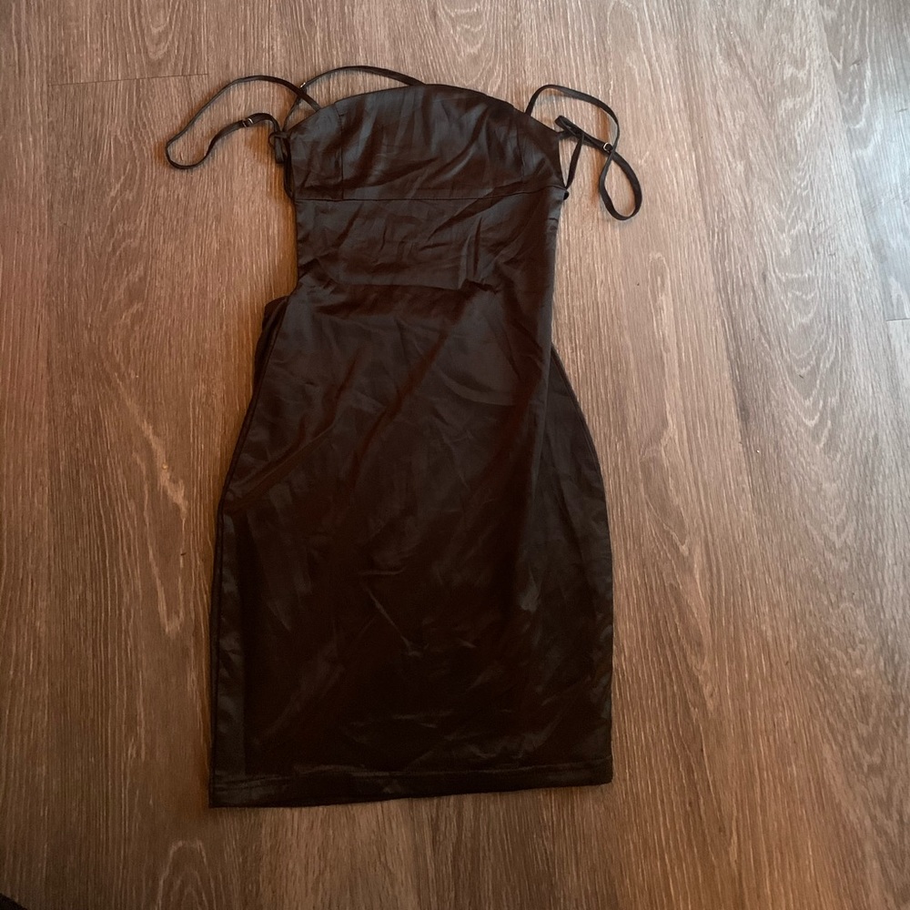 Oh Polly black backless dress